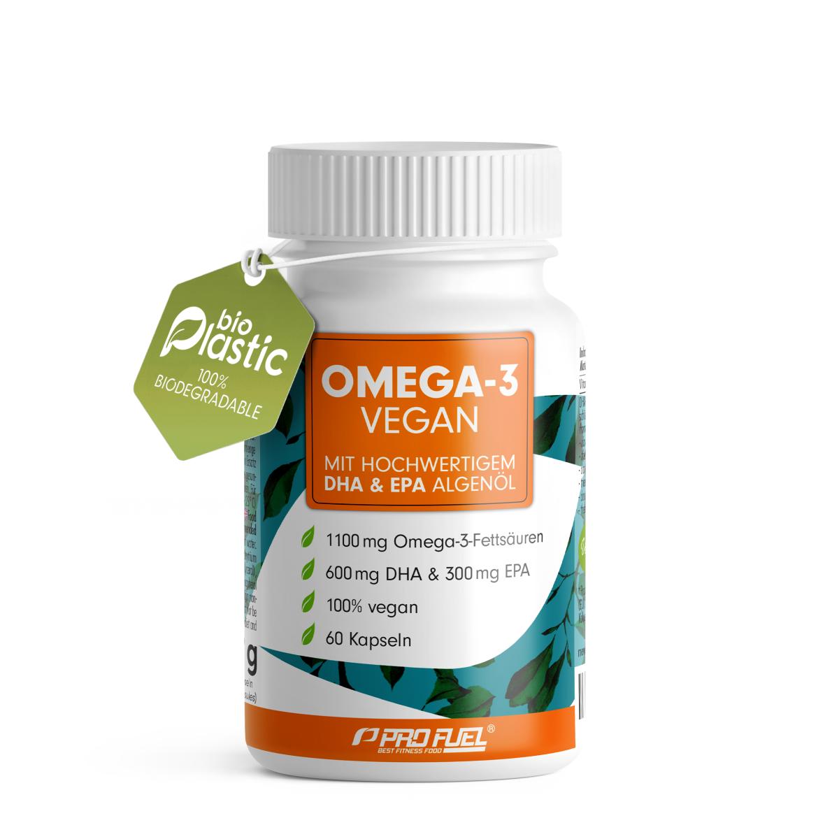 ProFuel Omega-3 Kapseln | DHA & EPA aus Algenöl | Laborgeprüft | Vegan