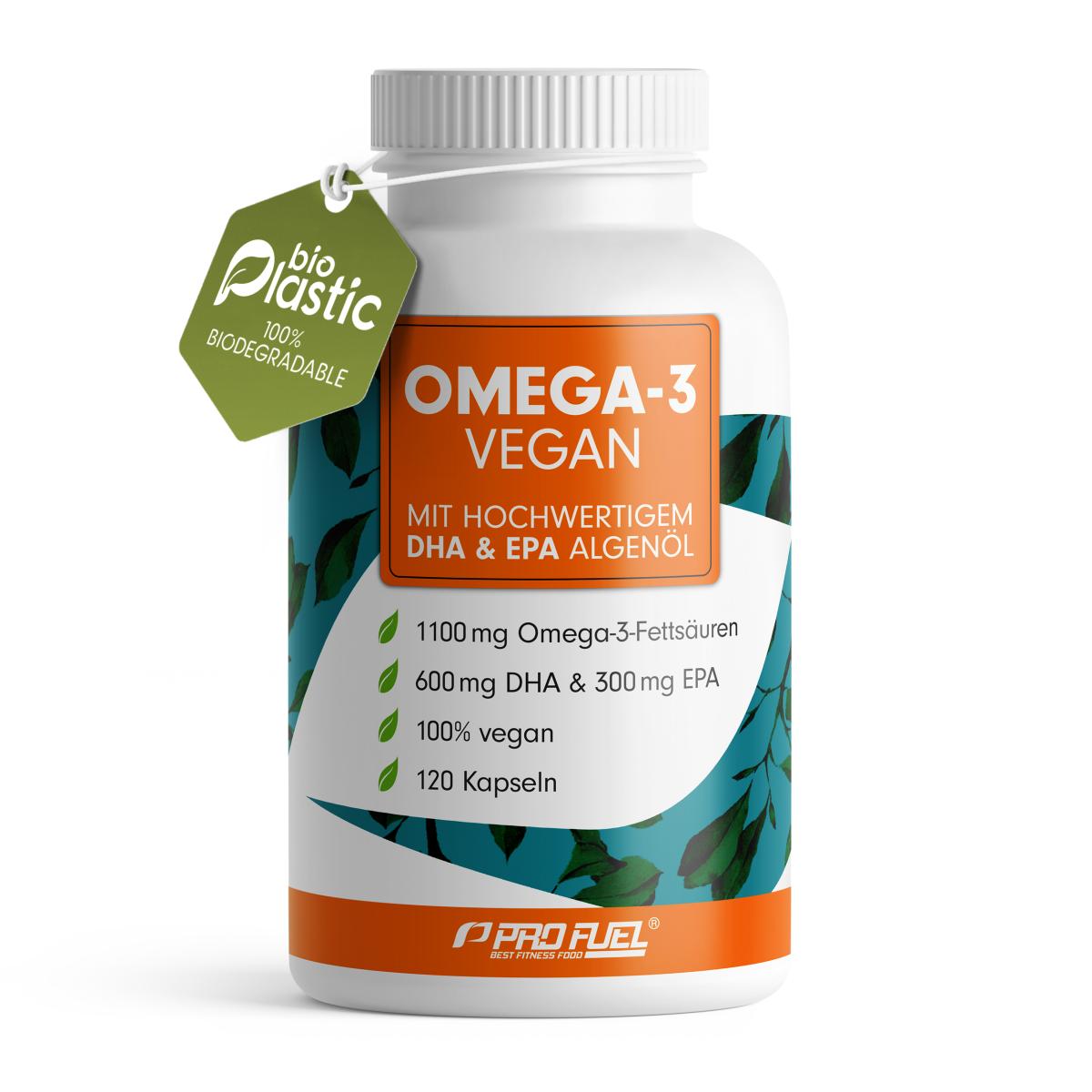 ProFuel Omega-3 Kapseln | DHA & EPA aus Algenöl | Laborgeprüft | Vegan