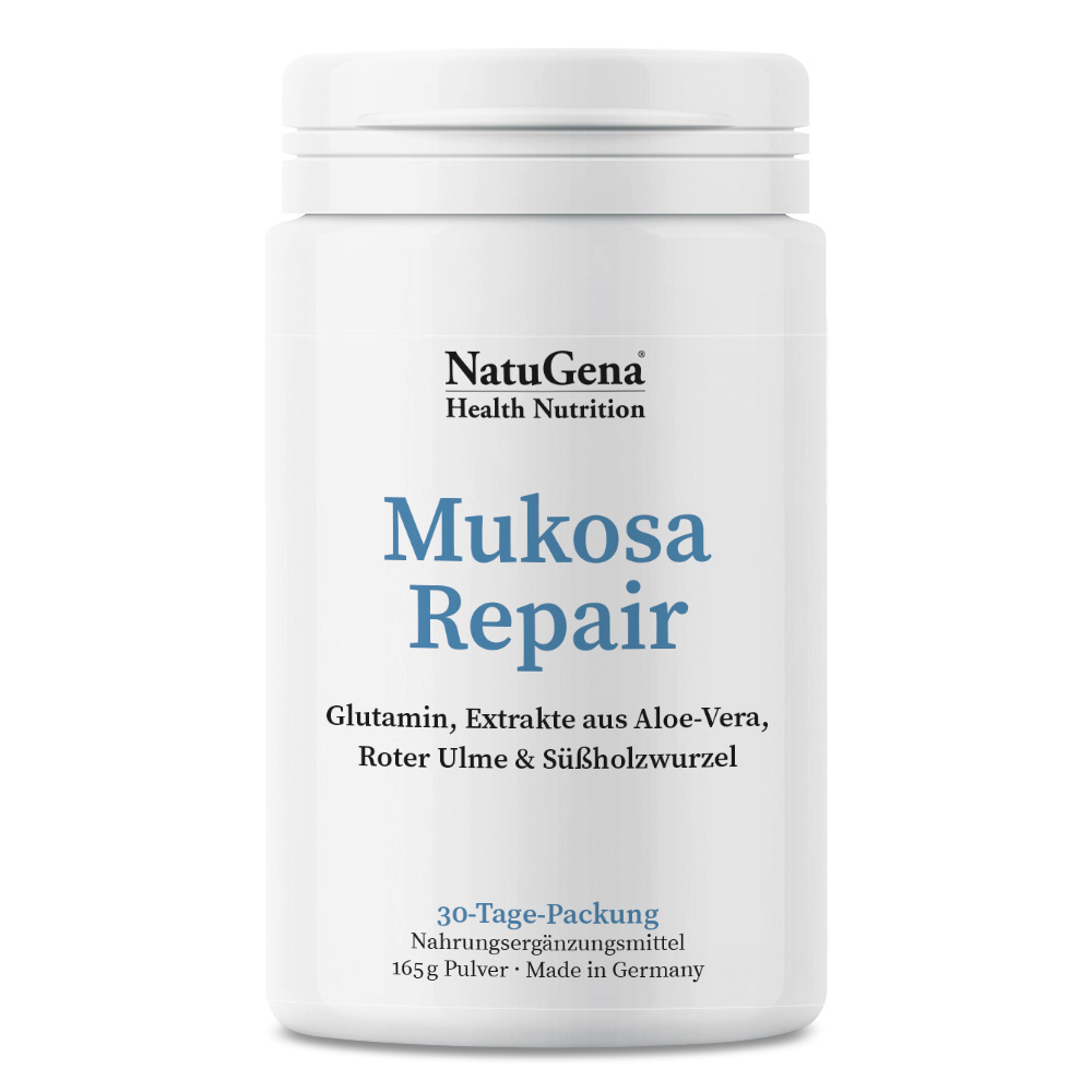 NatuGena MukosaRepair Pulver | 165 g | Hochwertige Aminosäuren- und Pflanzenextrakte