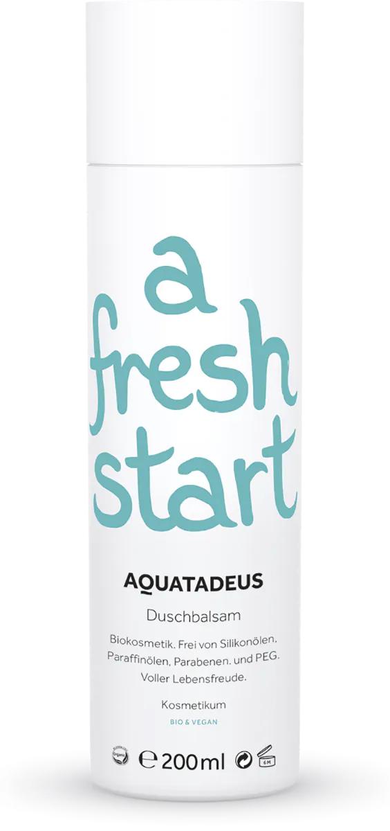 Aquatadeus Duschbalsam | 200ml | a fresh start | Sanfte Reinigung, unterstützt Hautbarriere, feuchtigkeitsspendend, vegan