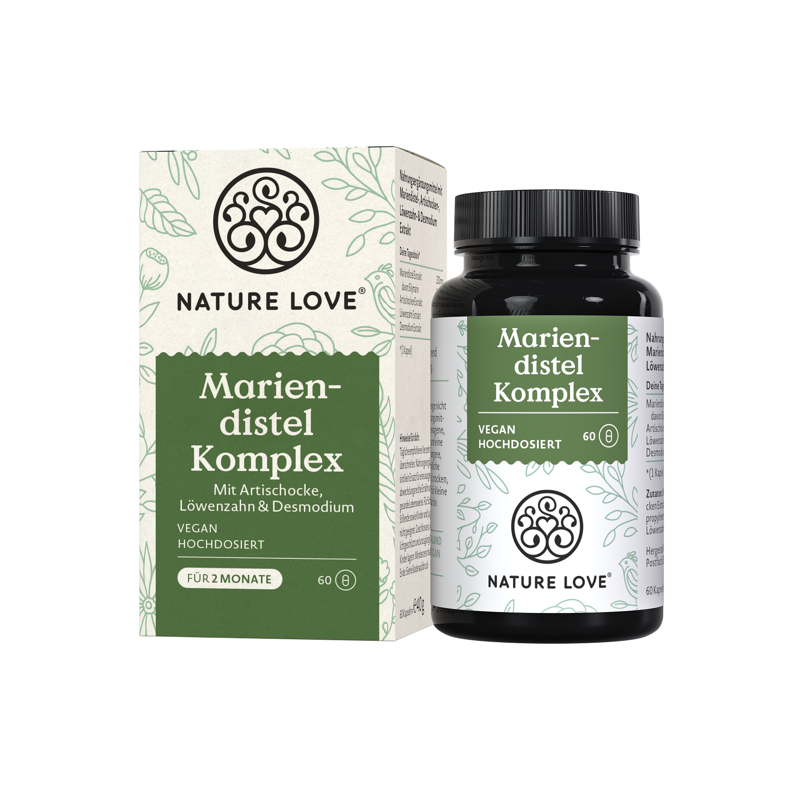 Nature Love Mariendistel Komplex | 60 Kapseln | vegan