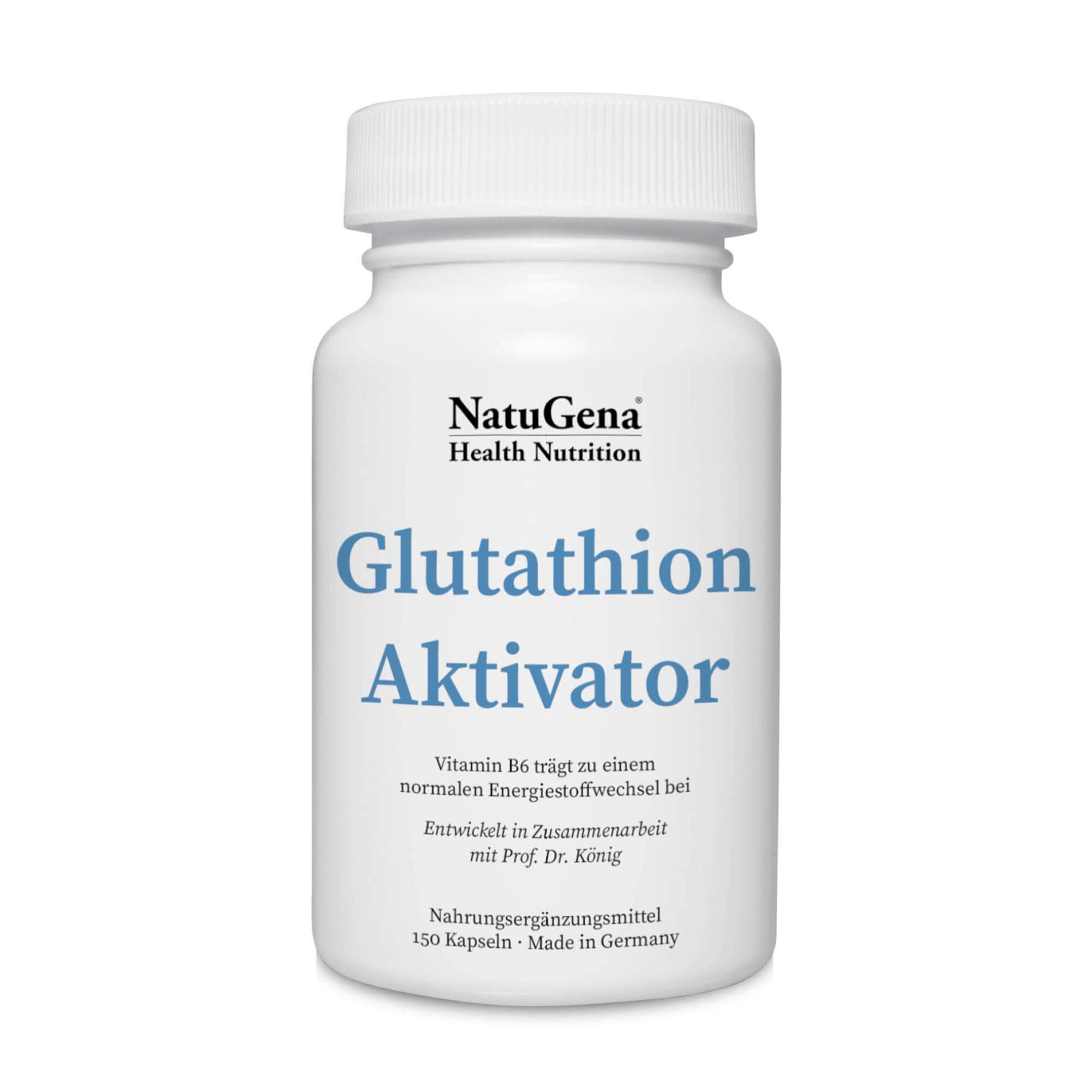 NatuGena Glutathion­Aktivator | 150 Kapseln | reduziertes Glutathion + MSM + R-Alpha-Liponsäure