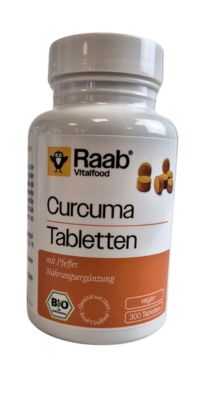 Raab Vitalfood Bio Curcuma Tabletten | 300 Tabletten