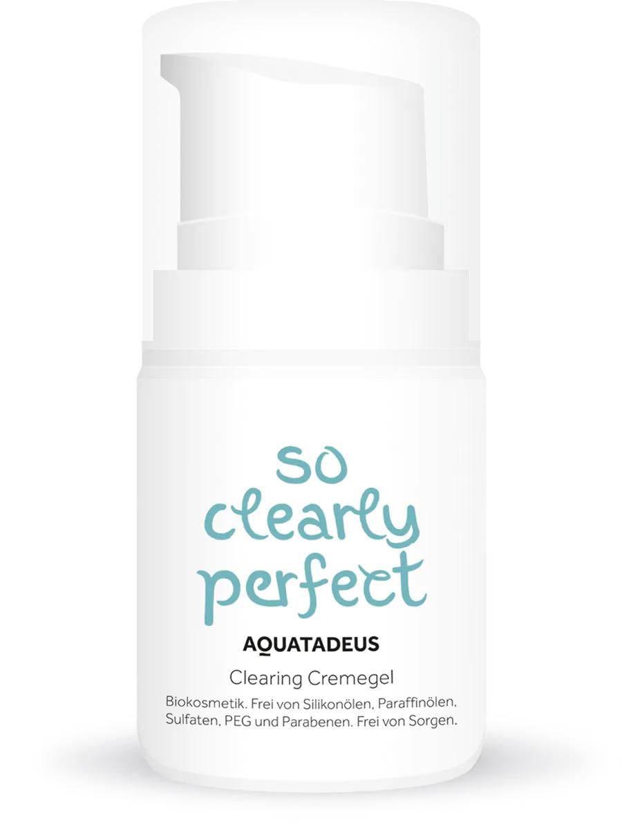 Aquatadeus Clearing Cremegel | 50ml | so clearly perfect | Ideal zur unterstützenden Pflege bei unreiner, fettiger Haut und Akne