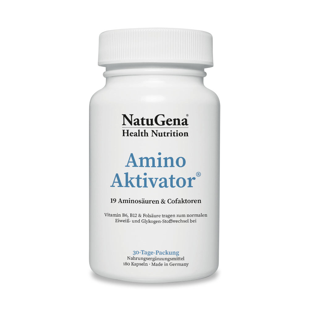 NatuGena AminoAktivator | 180 Kapseln | Hochwertige Aminosäuren-Mischung für den täglichen Bedarf