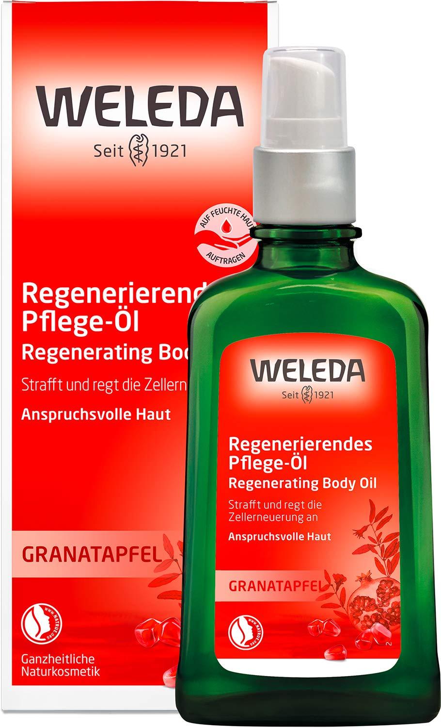 Weleda Granatapfel Regenerierendes Pflege-Öl | 100 ml | Strafft die Haut | Regt die Zellerneuerung an | Für anspruchsvolle Haut  | Vegan