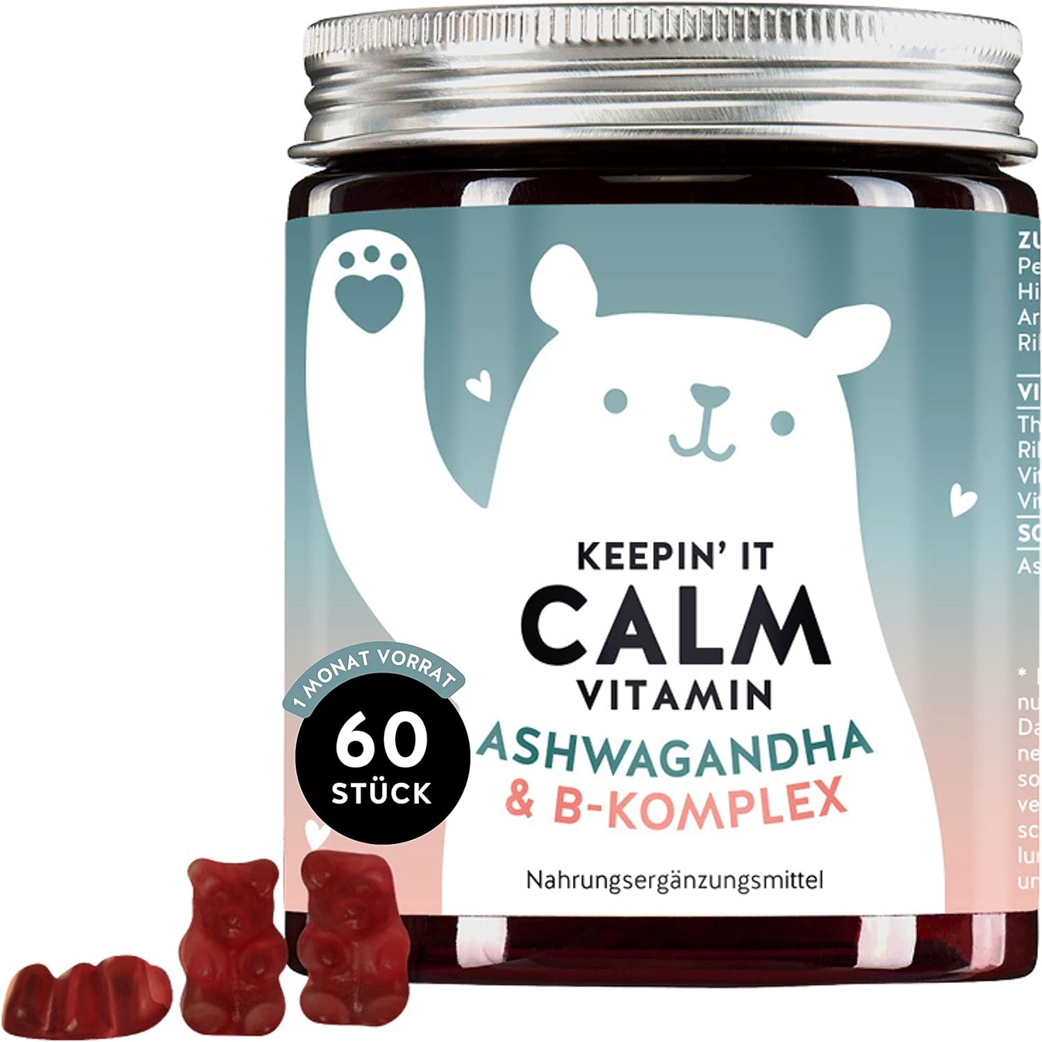 Bears with Benefits Keepin´ It Calm | Ashwagandha & B-Komplex | 60 Stück