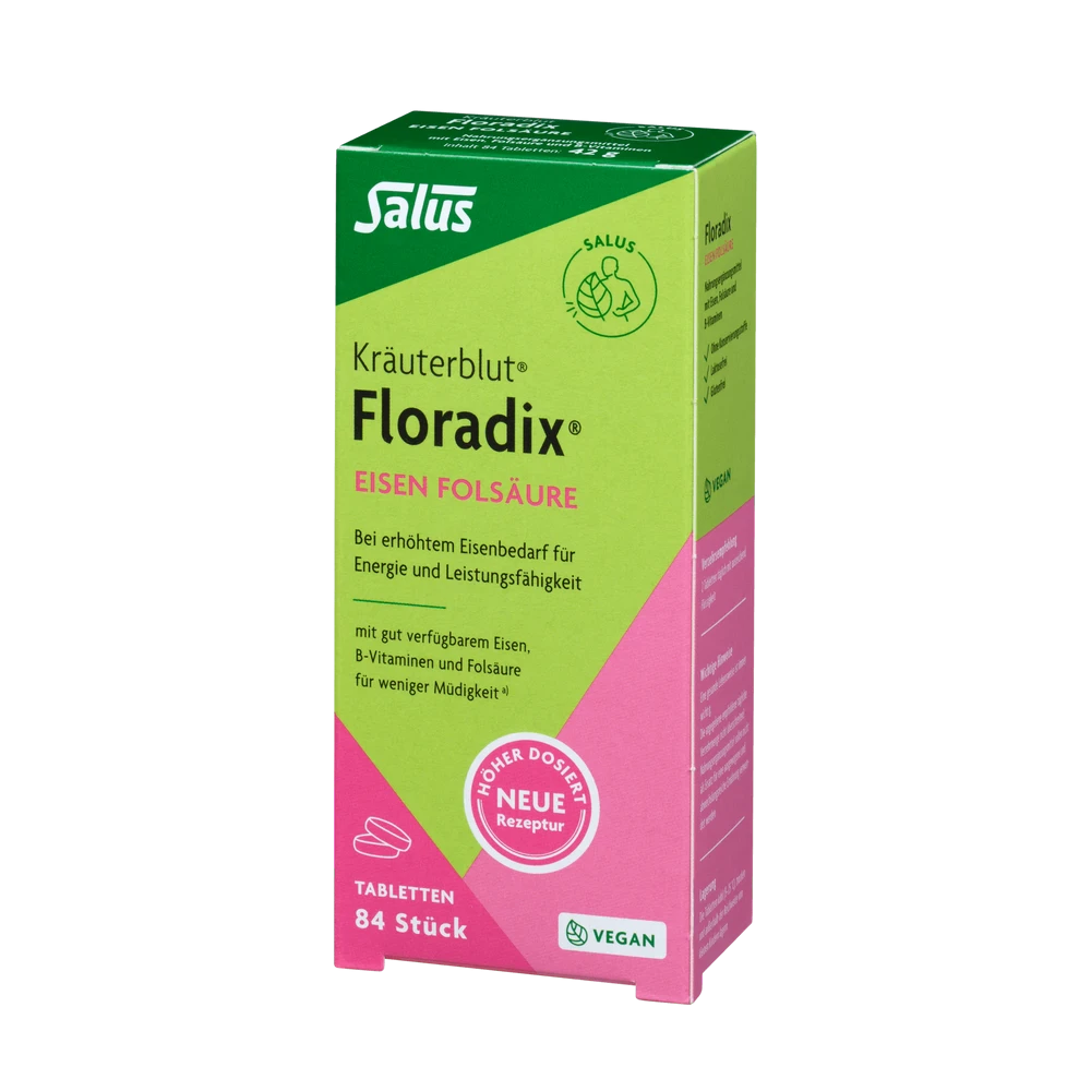 Salus Floradix Eisen Folsäure | 84 Tabletten