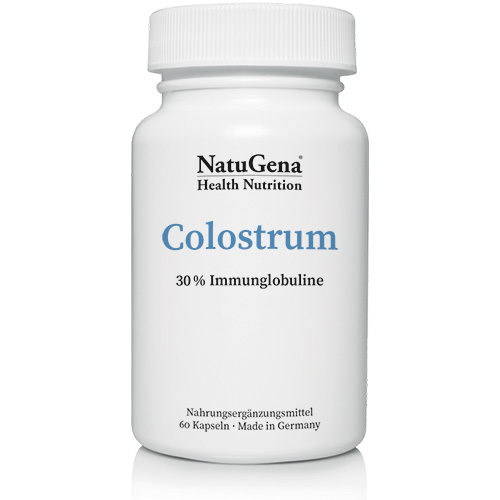 NatuGena Colostrum | 60 Kapseln | Premium Rinder-Colostrum, 30% Immunglobuline, Laktosefrei