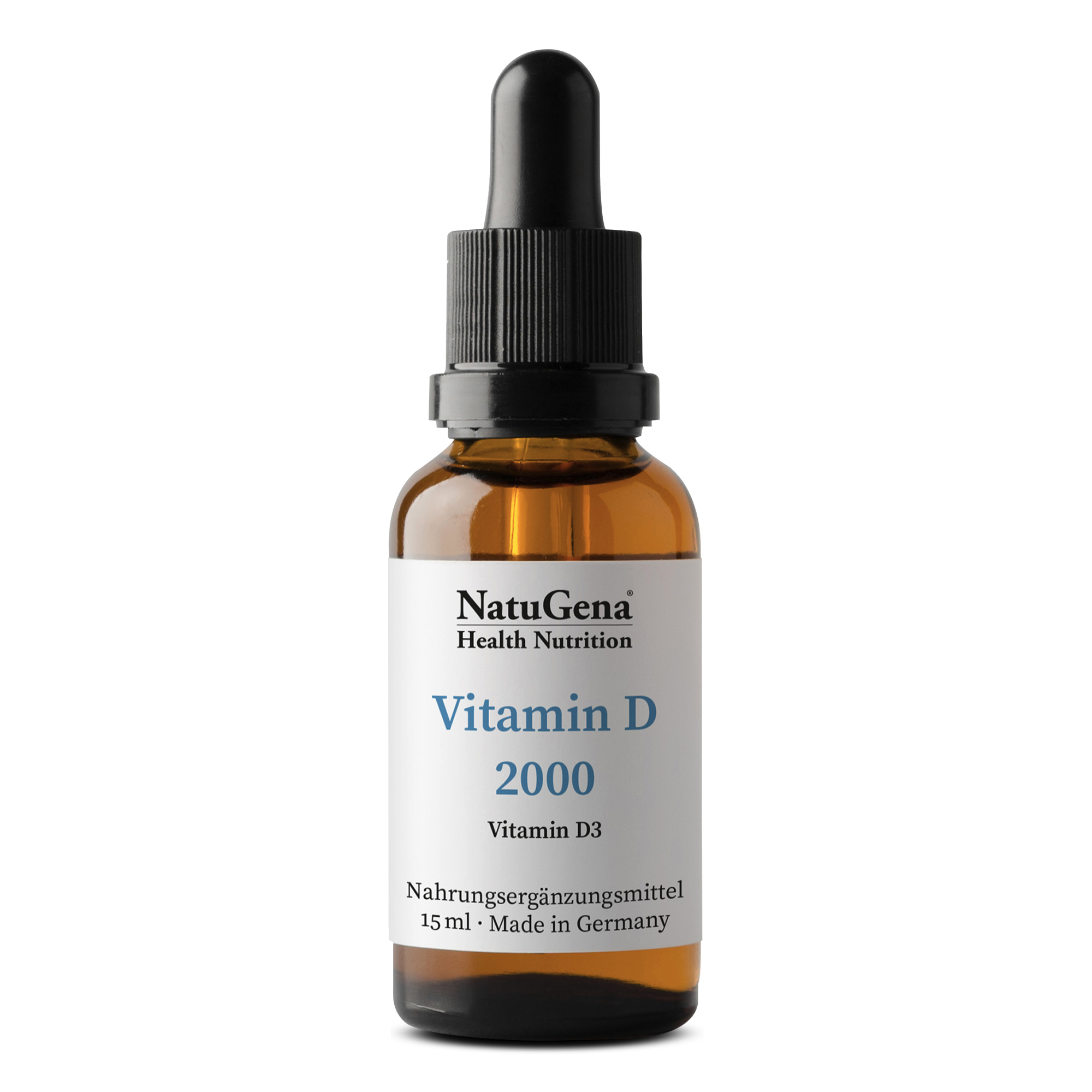 NatuGena Vitamin D 2000 | 15 ml | Hochdosiert | für optimale Aufnahme
