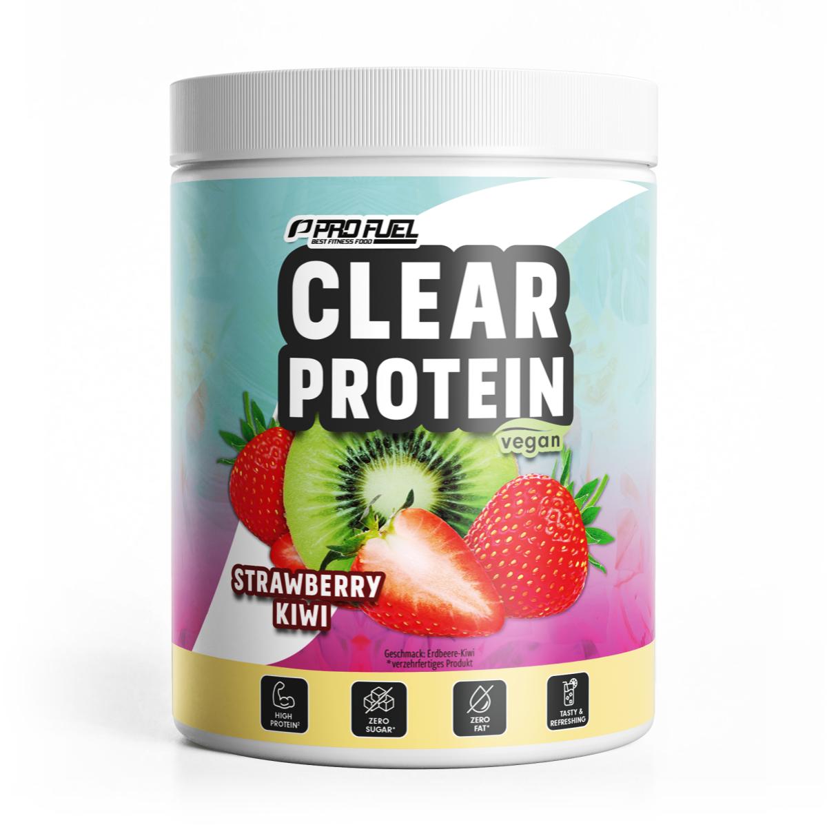 ProFuel Clear Protein Vegan | 360 g | erfrischender Protein-Drink | fettfrei | zuckerfrei | Made in Germany