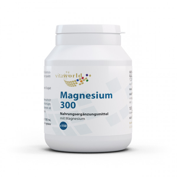 Vitaworld Magnesium 300 | 150 Tabletten | vegan | gluten- und laktosefrei