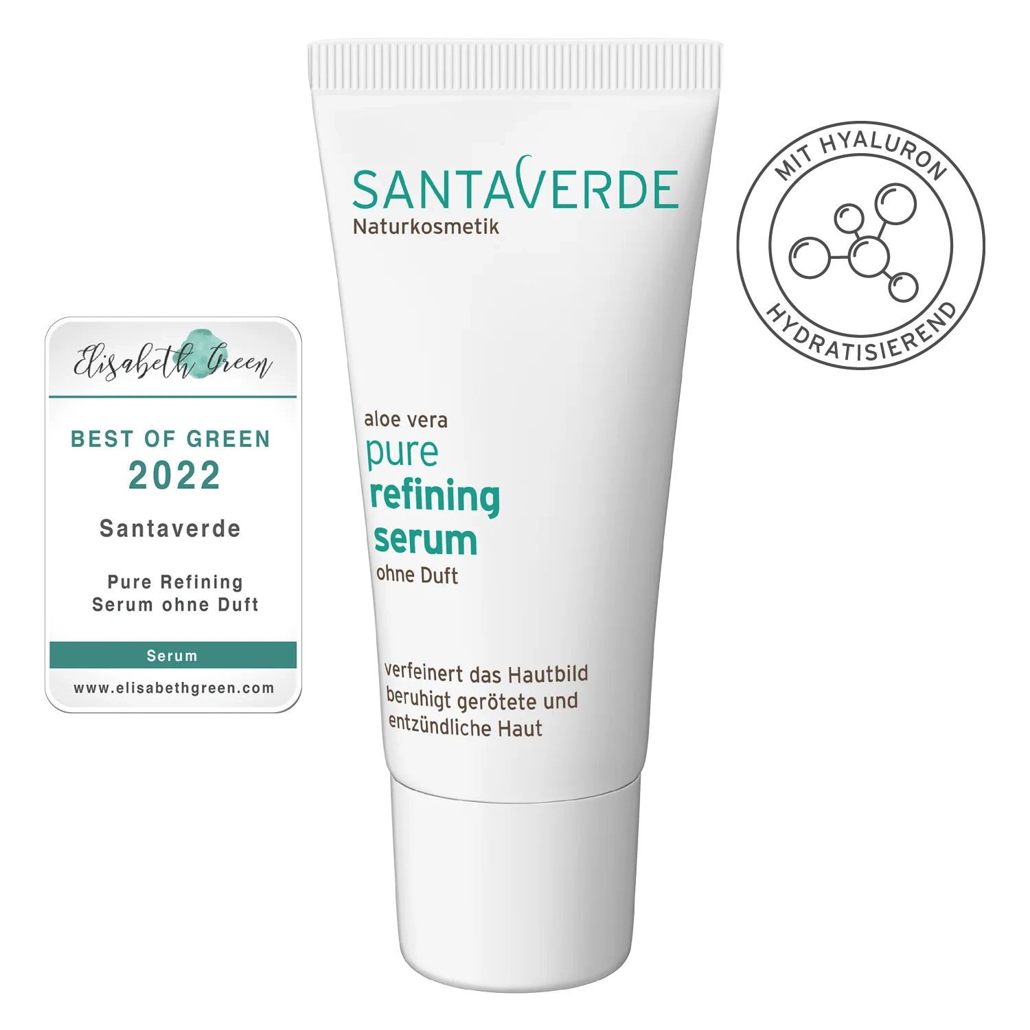 Santaverde pure refining serum | 30ml | Aloe Vera & ohne Duft