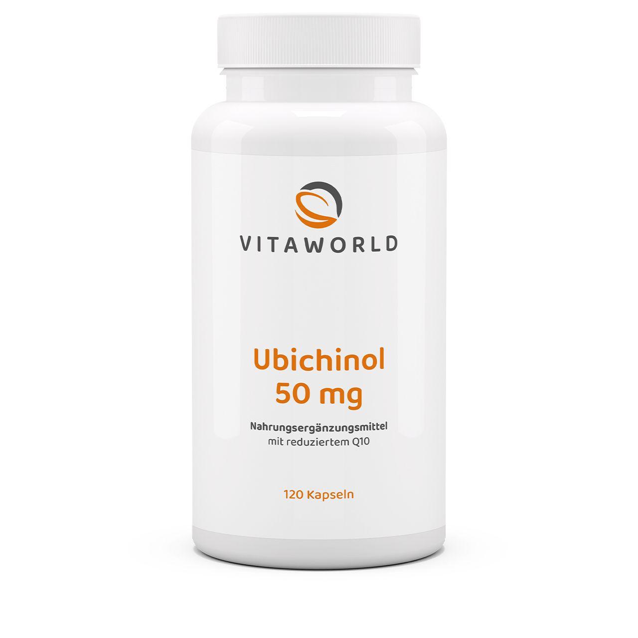 Vitaworld Ubichinol 50 mg | 60 Kapseln oder 120 Kapseln