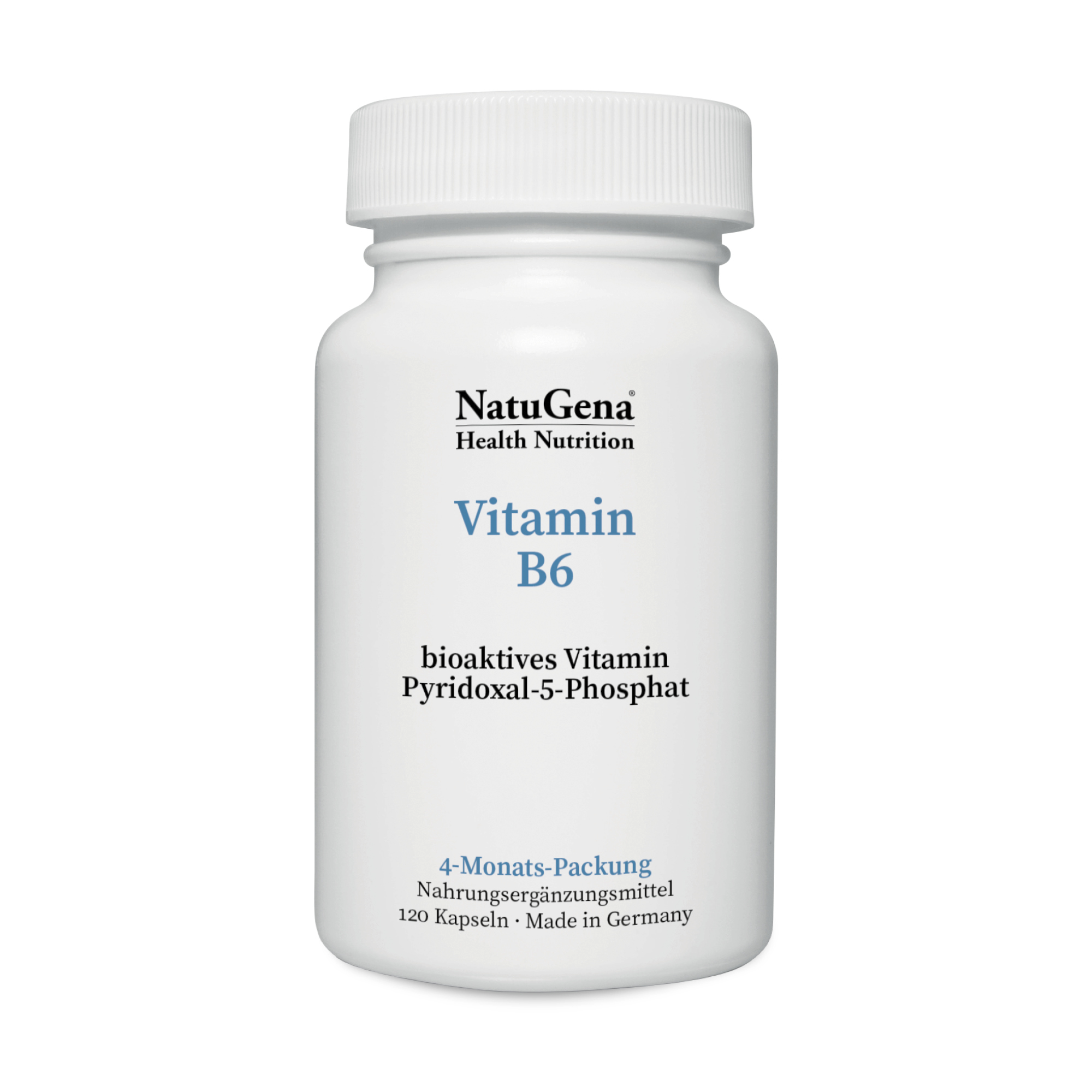 NatuGena Vitamin B6 | 120 Kapseln | Unterstützung für Immunsystem und Hormonregulierung