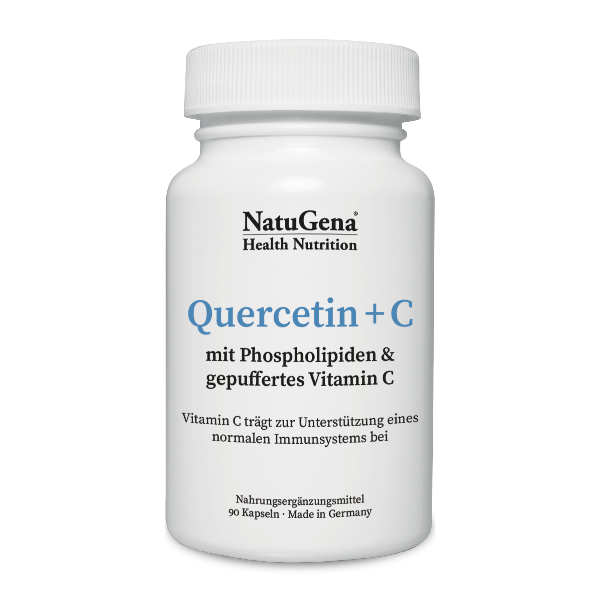 NatuGena Quercetin + C | 90 Kapseln | Höchste Bioverfügbarkeit und natürliche Extraktion