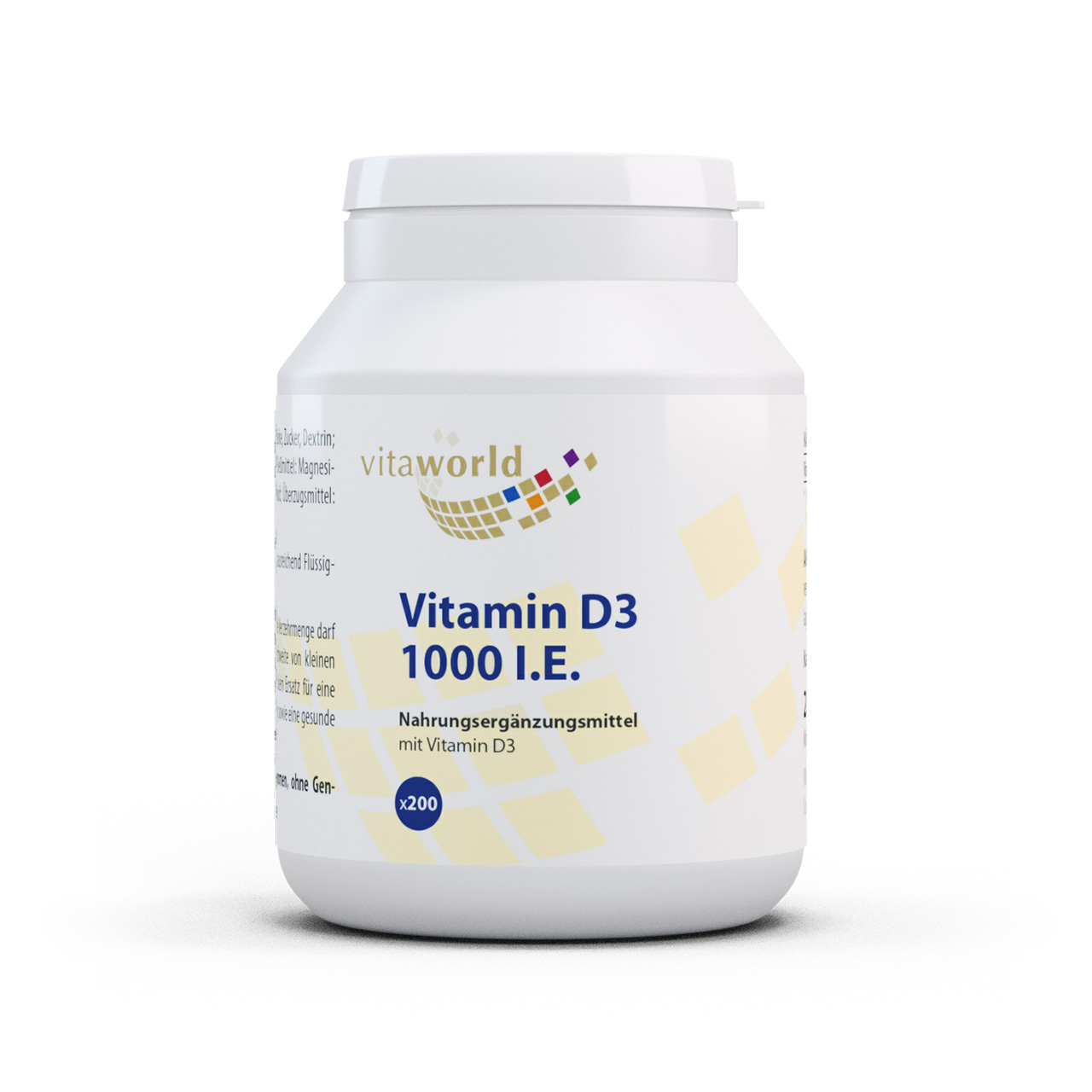 Vitaworld Vitamin D3 1000 I.E. | 200 Tabletten