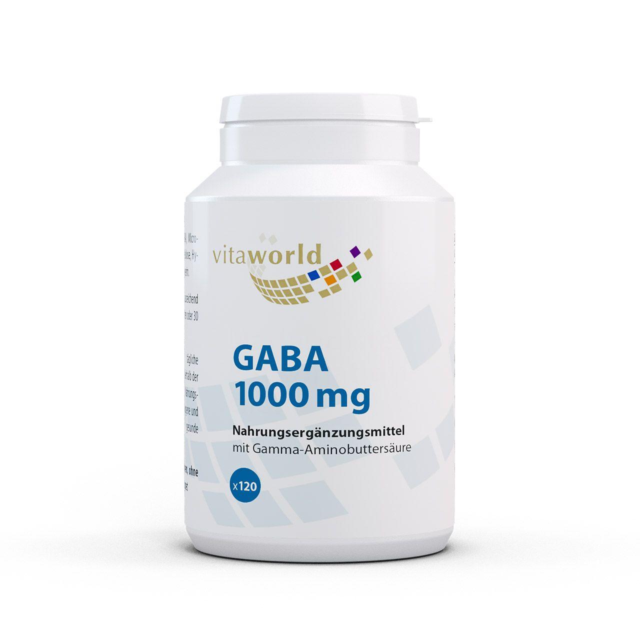 Vitaworld Gaba 500 mg | 120 Tabletten | vegan | gluten- und laktosefrei