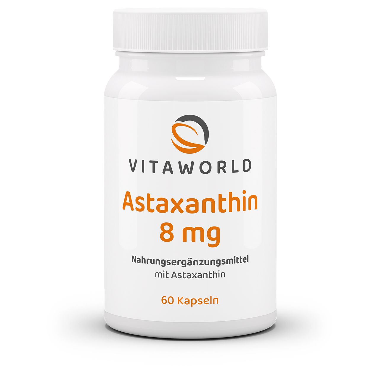 Vitaworld Astaxanthin | 60 Kapseln | 100 % natürliches Astaxanthin | vegan | gluten- und laktosefrei
