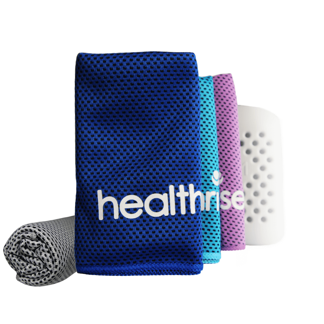 Health Rise Cooling Towel Set | 4 Kühltücher mit Transporttasche