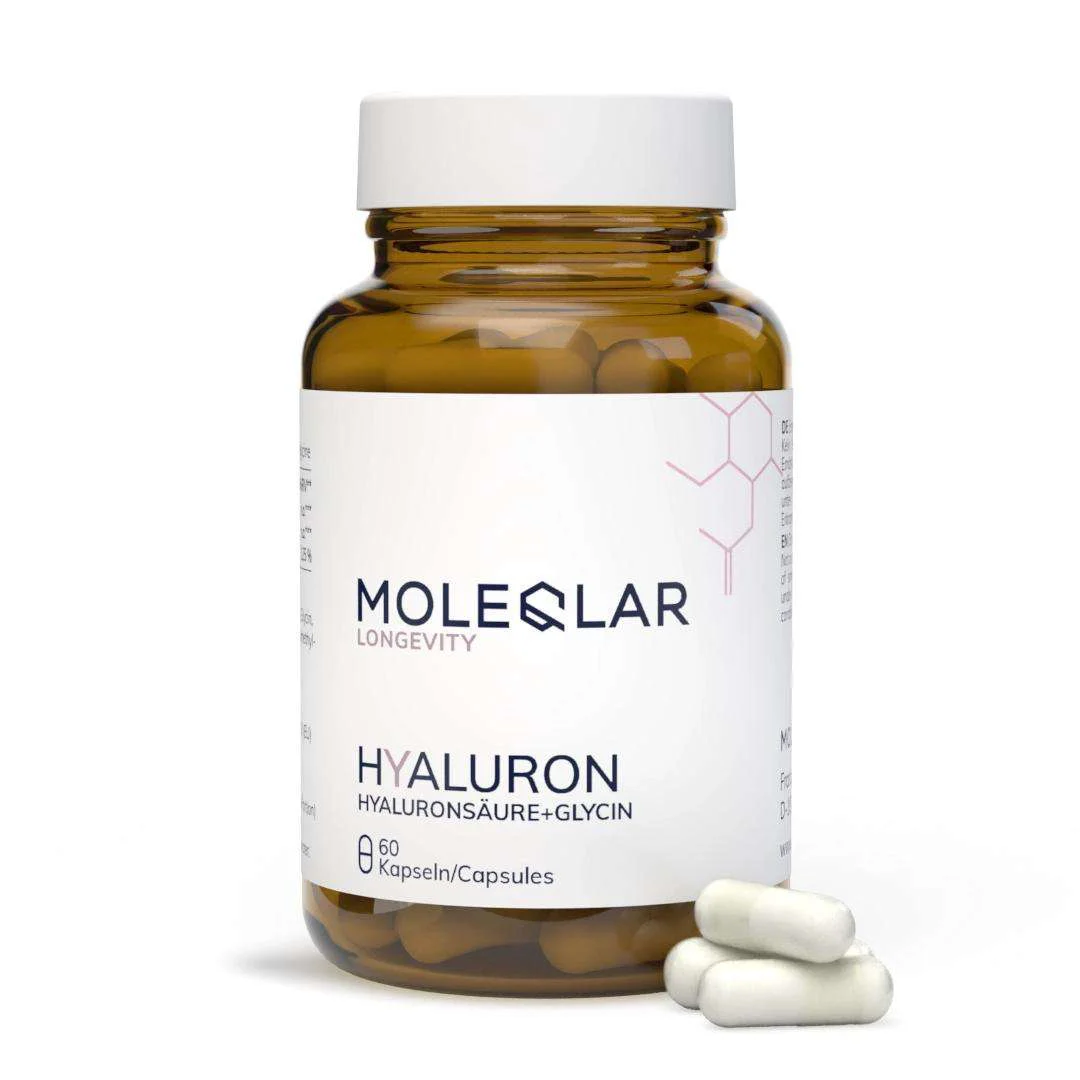 MoleQlar Hyaluron | 60 Kapseln | Hyaluronsäure + Glycin