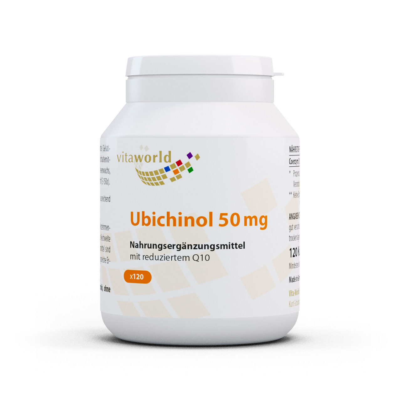 Vitaworld Ubichinol 50 mg | 60 Kapseln oder 120 Kapseln