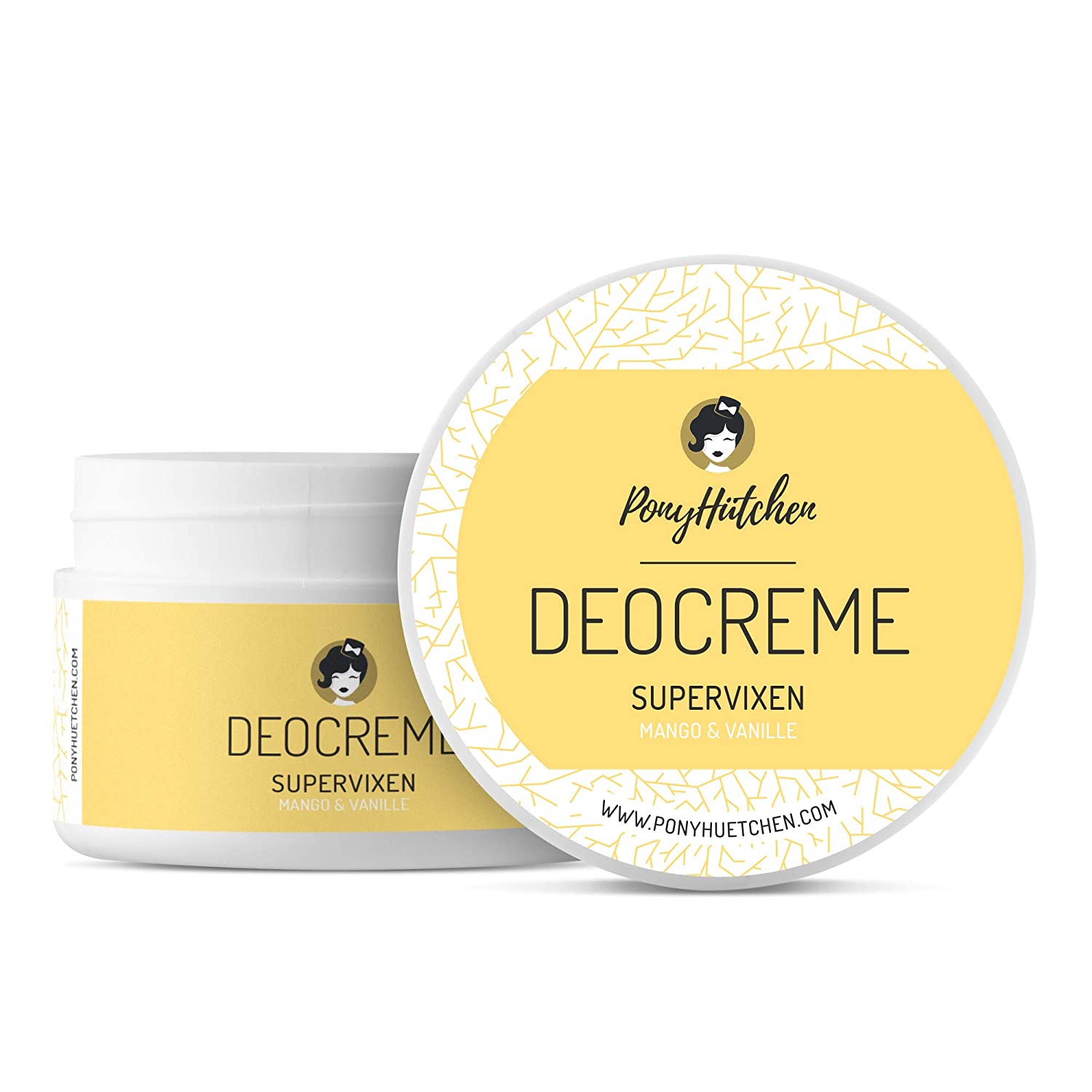 PonyHütchen Deocreme Supervixen | 50ml | Mango & Vanille | Bio Qualität | ohne Aluminiumsalze | vegan