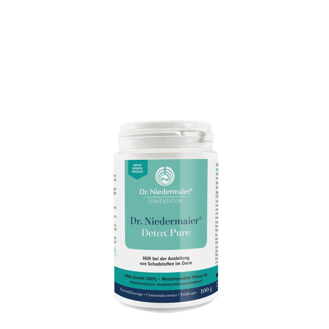 Dr. Niedermaier Detox Pure 100g | Natur-Medizinprodukt zur Ausleitung von Schadstoffen im Darm