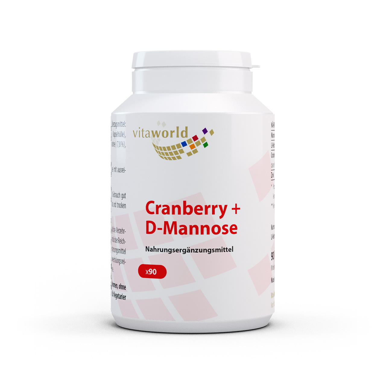 Vitaworld Cranberry + D-Mannose | vegan | 90 Kapseln