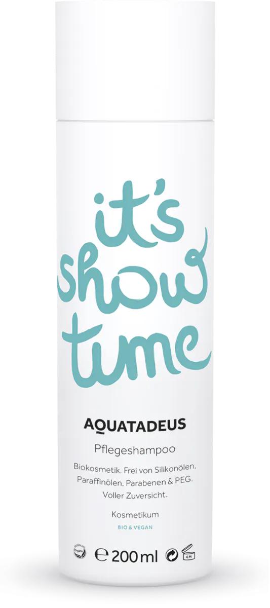 Aquatadeus Pflegeshampoo | 200ml | it's show time | mild reinigendes Shampoo beruhigt und pflegt die gereizte Kopfhaut