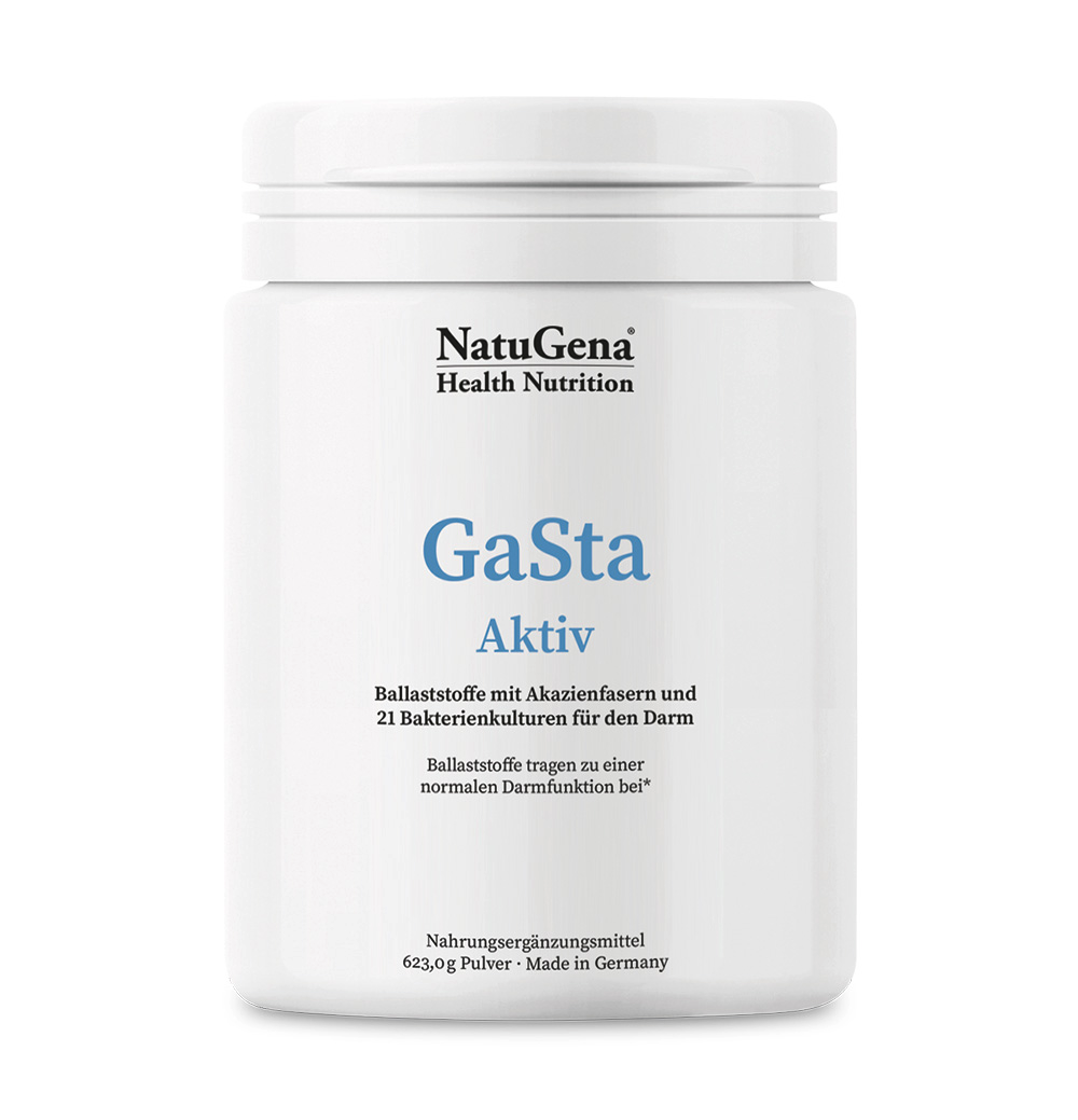 NatuGena GaSta Aktiv | 623 g | Hochwertige Ballaststoffe & Bakterienkulturen zur Unterstützung der Darmgesundheit