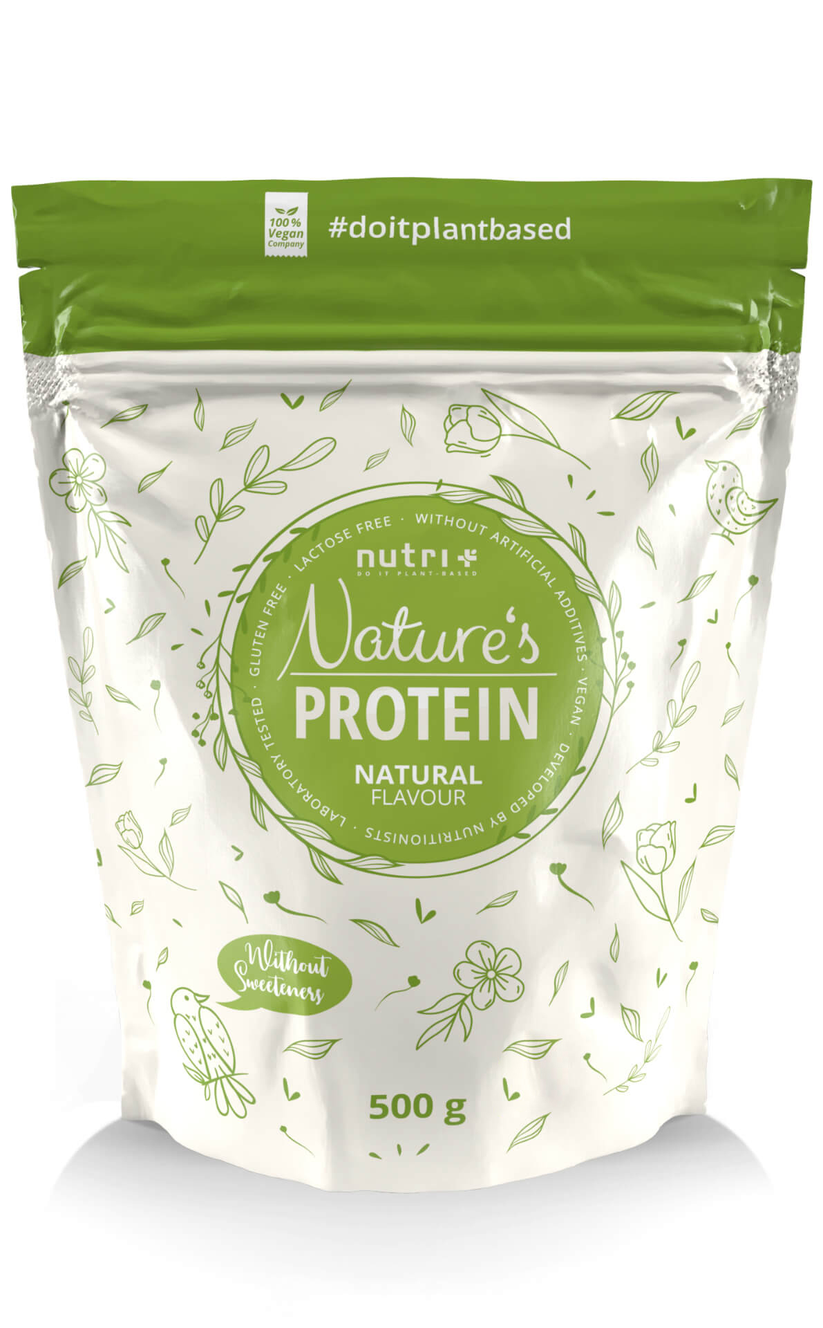 nutri+ Vegan Natures Proteinpulver | 500g