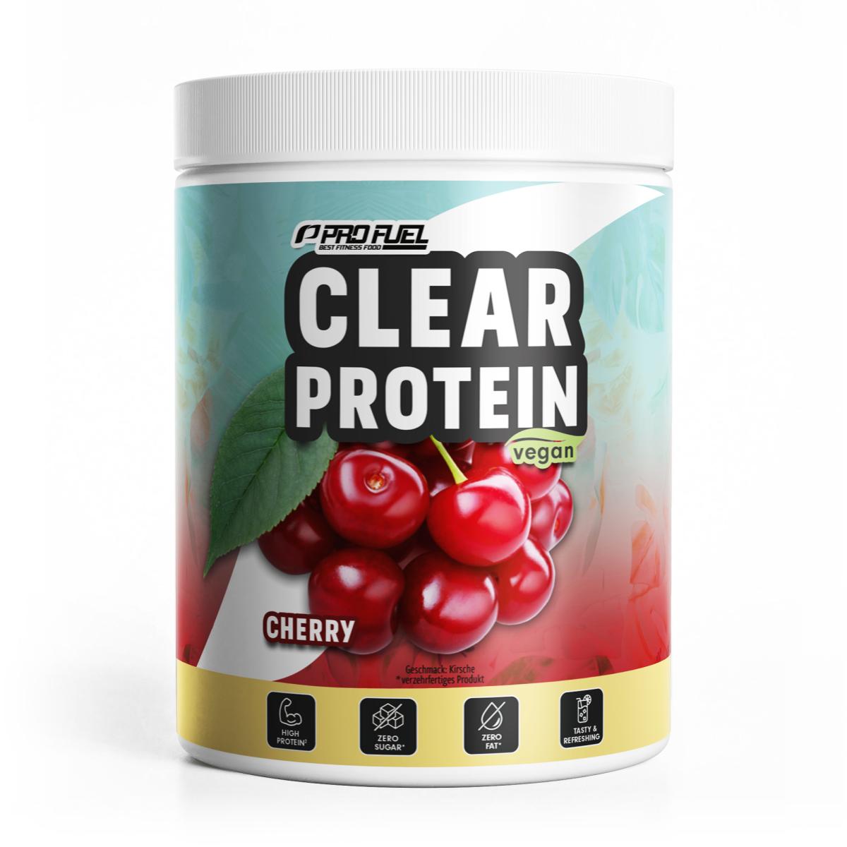 ProFuel Clear Protein Vegan | 360 g | erfrischender Protein-Drink | fettfrei | zuckerfrei | Made in Germany