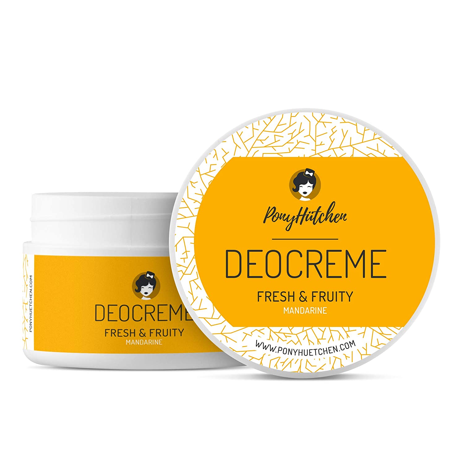 PonyHütchen Deocreme Fresh & Fruity  | 50ml | fruchtig, süße Mandarine | Bio Qualität | ohne Aluminiumsalze | vegan