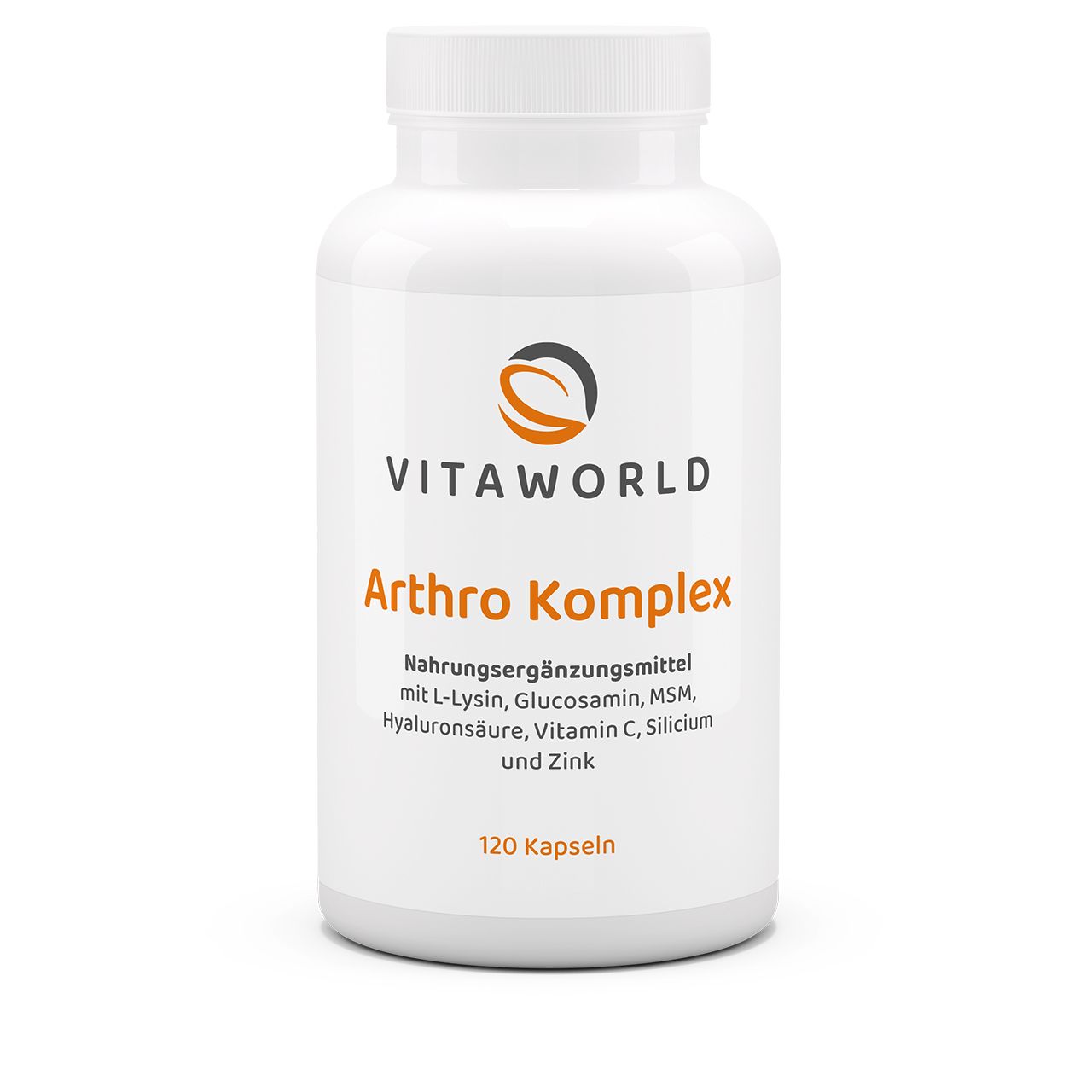 Vitaworld Arthro Komplex | 120 Kapseln | Vegane Unterstützung für Knochen & Gelenke | Mit Pflanzlichem Glucosamin & MSM