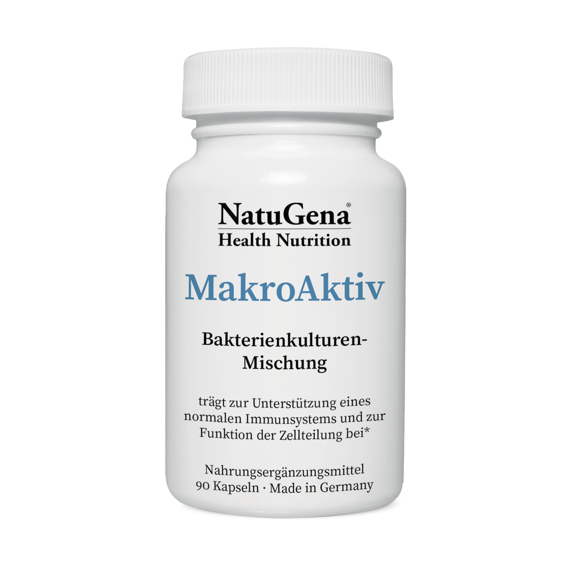 NatuGena Makro Aktiv | 90 Kapseln | Fortschrittliche Mikrobiom-Unterstützung mit Colostrum