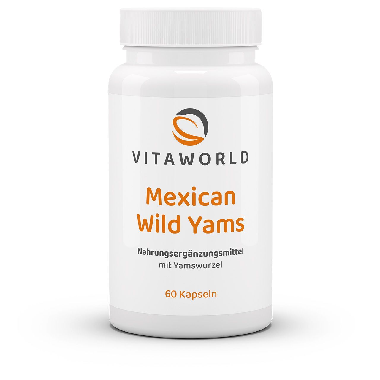Vitaworld Mexican Wild Yams 500 mg | 60 Kapseln | aus der mexikanischen Yams Wurzel | 100 mg Diosgenin pro Kapsel | vegan | gluten- und laktosefrei